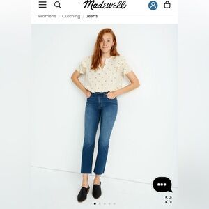 Madewell Cali Demi-Boot cropped 33 Jeans